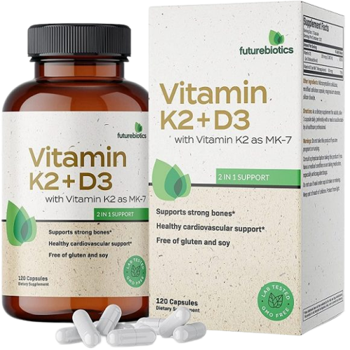 Futurebiotics Vitamin K2 (MK7) with D3 Supplement